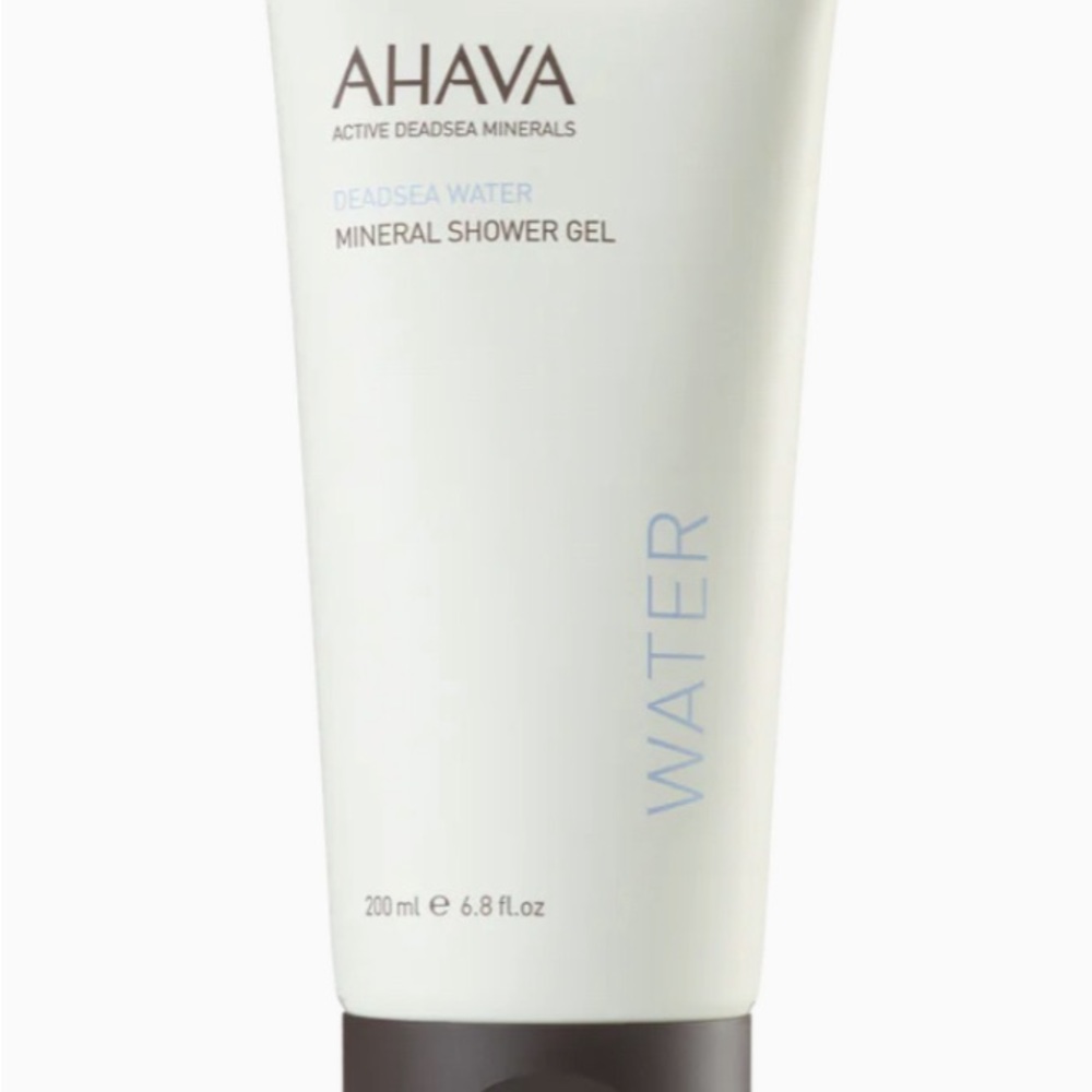 Bundle! Ahava Mineral Shower Gel, Ahava Superfood Shower Gel, Spongelle Buffer